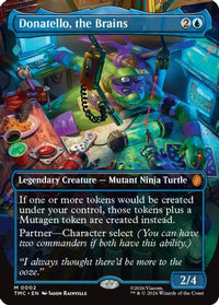 Donatello, the Brains (Borderless) -  Foil (TMC-002) - Commander: Teenage Mutant Ninja Turtles