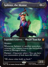 Splinter, the Mentor (Borderless) -  (TMC-003) - Commander: Teenage Mutant Ninja Turtles