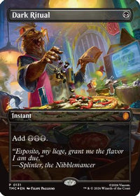 Dark Ritual (Borderless) -  Foil (TMC-131) - Commander: Teenage Mutant Ninja Turtles