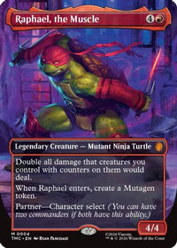 Raphael, the Muscle (Borderless) -  Foil (TMT-004) - Teenage Mutant Ninja Turtles