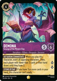 Demona - Scourge of the Wyvern Clan (55/204) Cold Foil - Whispers in the Well