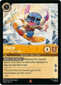 Stitch - Carefree Snowboarder (7/204) Cold Foil - Winterspell
