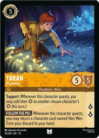 Taran - Pig Keeper (15/204) Cold Foil - Whispers in the Well