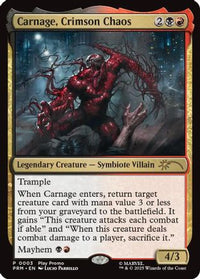 Carnage, Crimson Chaos -  Foil (PLAY-003) - Play Promos