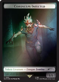 Cordyceps Infected Token (2201) (Rainbow Foil) -  Foil (SLD-2201) - Secret Lair Drop Series