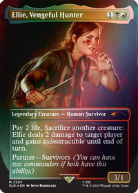 Ellie, Vengeful Hunter (Rainbow Foil) -  Foil (SLD-2203) - Secret Lair Drop Series