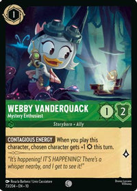 Webby Vanderquack - Mystery Enthusiast (73/204)  - Whispers in the Well