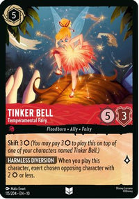 Tinker Bell - Temperamental Fairy (115/204) Cold Foil - Whispers in the Well