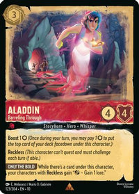 Aladdin - Barreling Through (123/204) Cold Foil - Whispers in the Well