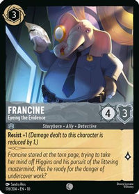 Francine - Eyeing the Evidence (176/204) Cold Foil - Whispers in the Well