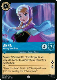 Anna - Making Snow Plans (139/204) Cold Foil - Whispers in the Well
