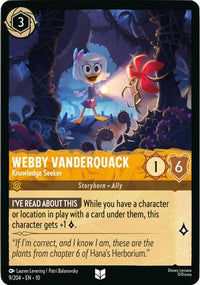 Webby Vanderquack - Knowledge Seeker (9/204) Cold Foil - Whispers in the Well
