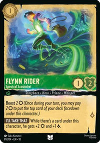Flynn Rider - Spectral Scoundrel (81/204) Cold Foil - Whispers in the Well