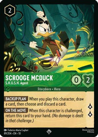 Scrooge McDuck - S.H.U.S.H. Agent (89/204) Cold Foil - Whispers in the Well