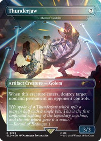 Thunderjaw - Meteor Golem (Rainbow Foil) -  Foil (SLD-2225) - Secret Lair Drop Series