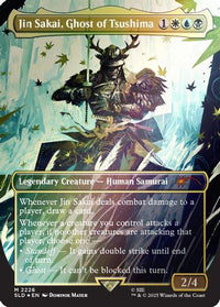 Jin Sakai, Ghost of Tsushima (Rainbow Foil) -  Foil (SLD-2226) - Secret Lair Drop Series
