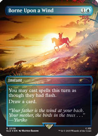 Borne Upon a Wind (Rainbow Foil) -  Foil (SLD-2228) - Secret Lair Drop Series