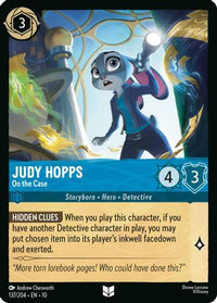 Judy Hopps - On the Case (137/204) Cold Foil - Whispers in the Well