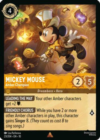 Mickey Mouse - Amber Champion (23/204)  - Whispers in the Well