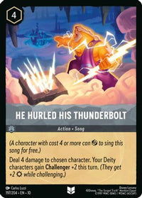 He Hurled His Thunderbolt (197/204) Cold Foil - Whispers in the Well
