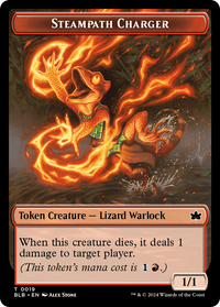 Steampath Charger -  Foil (BLB-019) - Bloomburrow Tokens