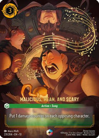 Malicious, Mean, and Scary (Enchanted) (231/204) Holofoil - Whispers in the Well