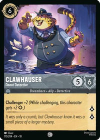 Clawhauser - Donut Detective (175/204) Cold Foil - Whispers in the Well