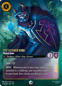 The Horned King - Wicked Ruler (Enchanted) (226/204) Holofoil - Whispers in the Well