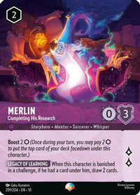 Merlin - Completing His Research (Epic) (209/204) Holofoil - Whispers in the Well