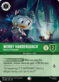 Webby Vanderquack - Mystery Enthusiast (Epic) (211/204) Holofoil - Whispers in the Well