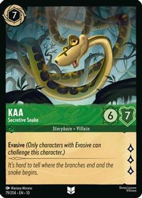 Kaa - Secretive Snake (79/204) Cold Foil - Whispers in the Well