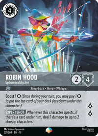 Robin Hood - Ephemeral Archer (Epic) (221/204) Holofoil - Whispers in the Well
