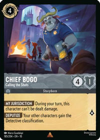 Chief Bogo - Calling the Shots (185/204) Cold Foil - Whispers in the Well