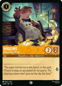 Higgins - Undercover Officer (5/204) Cold Foil - Whispers in the Well
