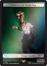 Cordyceps Infected Token (2206) (Rainbow Foil) -  Foil (SLD-2206) - Secret Lair Drop Series