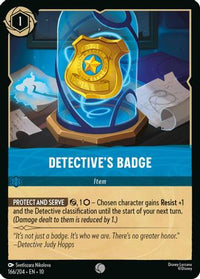 Detective's Badge (166/204) Cold Foil - Whispers in the Well
