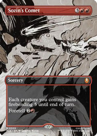 Sozin's Comet (0309) (Borderless) -  Foil (TLA-309) - Avatar: The Last Airbender