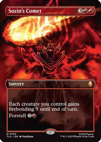 Sozin's Comet (0332) (Borderless) -  Foil (TLA-332) - Avatar: The Last Airbender