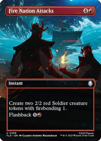 Fire Nation Attacks (Borderless) -  Foil (TLA-299) - Avatar: The Last Airbender