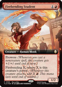 Firebending Student (Extended Art) -  Foil (BABP-393) - Buy-A-Box Promos