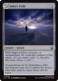 Zuko's Exile -  Foil (TLA-003) - Avatar: The Last Airbender