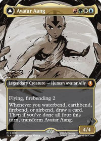 Avatar Aang (Borderless) -  Foil (TLA-308) - Avatar: The Last Airbender