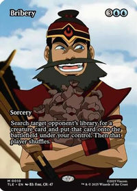 Bribery (Borderless) -  Foil (TLE-010) - Avatar: The Last Airbender: Eternal-Legal