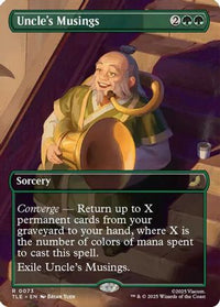Uncle's Musings (Borderless) -  (TLE-073) - Avatar: The Last Airbender: Eternal-Legal