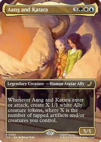 Aang and Katara (Borderless) -  Foil (TLE-069) - Avatar: The Last Airbender: Eternal-Legal