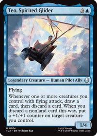 Teo, Spirited Glider -  Foil (TLA-074) - Avatar: The Last Airbender