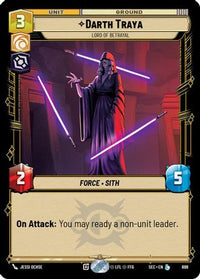 Darth Traya - Lord of Betrayal (Foil) (698) - Secrets of Power Foil