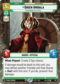 Queen Amidala - Championing Her People (Hyperspace Foil) (857) - Secrets of Power Foil