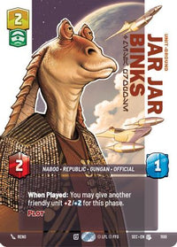 Jar Jar Binks - Mesa Propose (Prestige Foil) (1100) - Secrets of Power Foil