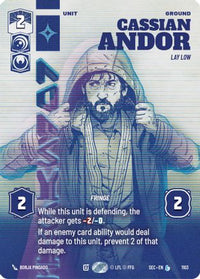 Cassian Andor - Lay Low (Prestige Foil) (1103) - Secrets of Power Foil